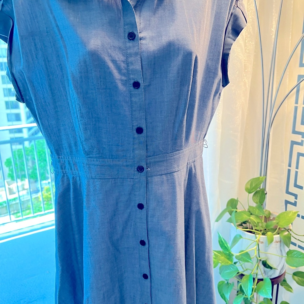 Flare light Denim dress